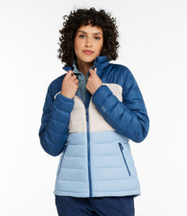 Women's Bean's Down Jacket Colorblock