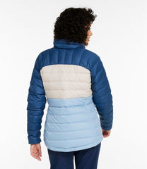 Women's Bean's Down Jacket Colorblock