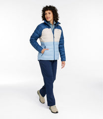 Women's Bean's Down Jacket Colorblock