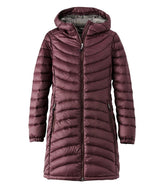 Three-Quarter Length Women's Ultralight 850 Down Hooded Coat
