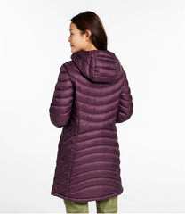 Three-Quarter Length Women's Ultralight 850 Down Hooded Coat