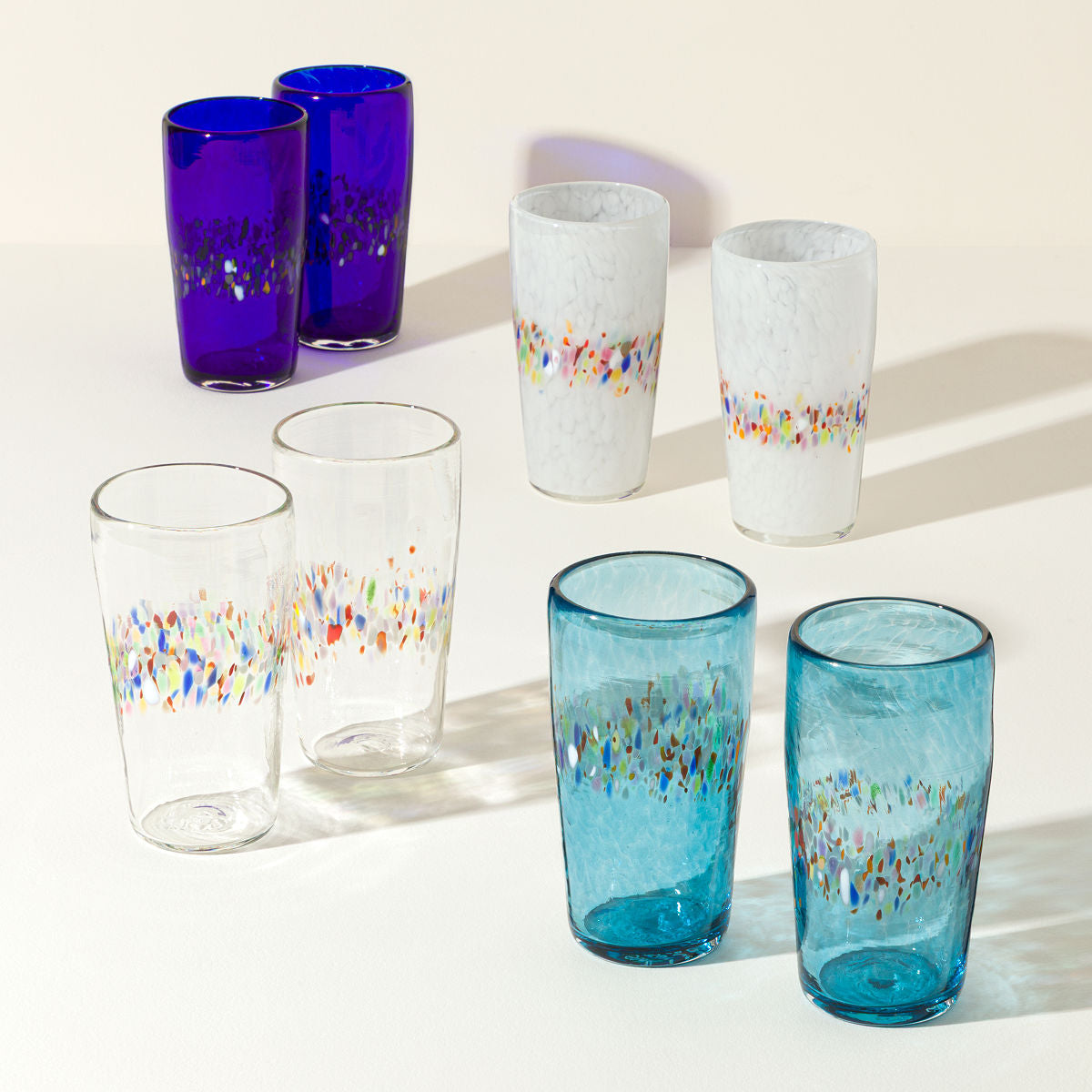 Color Splash Pint Glasses – Set of 2