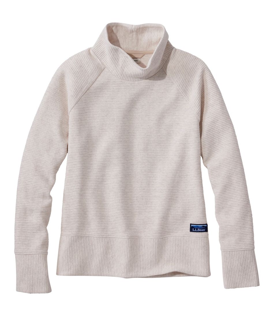 Women's Lakewashed Double-Knit Funnelneck