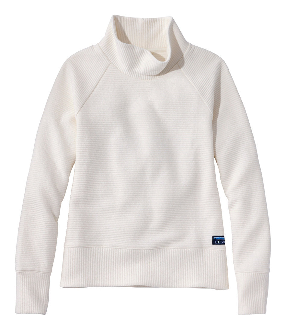 Women's Lakewashed Double-Knit Funnelneck