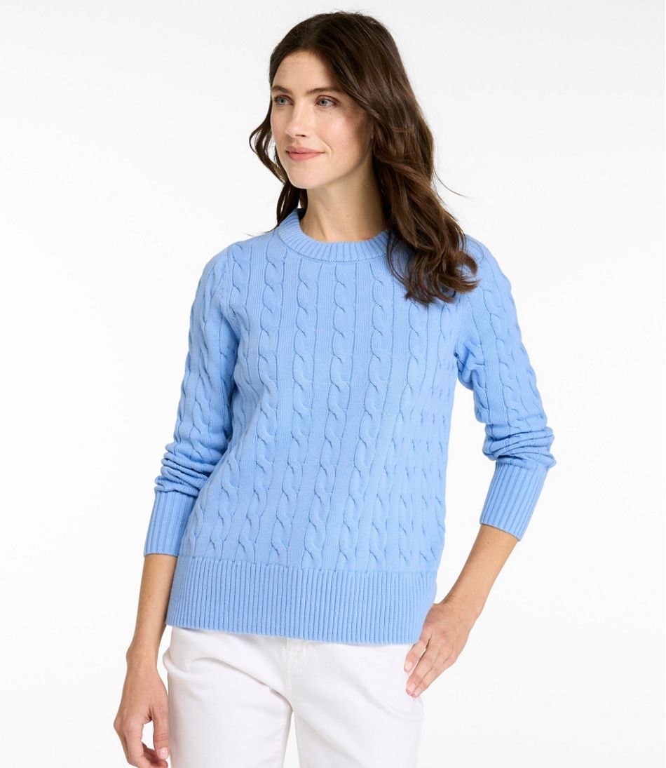 Women's The Original Double L® Sweater Cable Crewneck