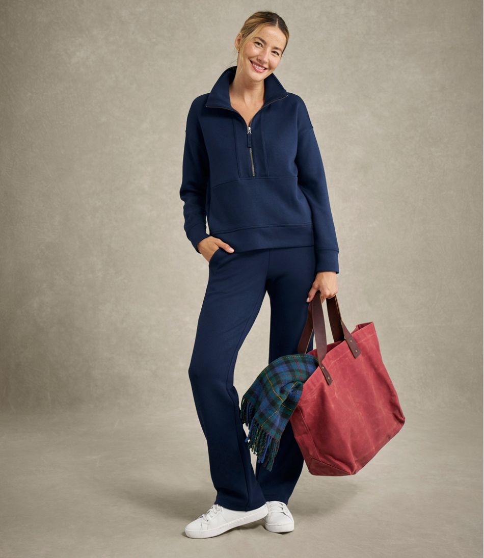 Women's L.L.Bean CloudSoft Pants Mid-Rise Straight-Leg