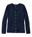Women's Pima Cotton Tee Long-Sleeve Crewneck Cardigan