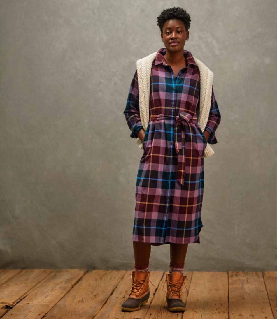 Women's Signature Camp Flannel Midi Dress