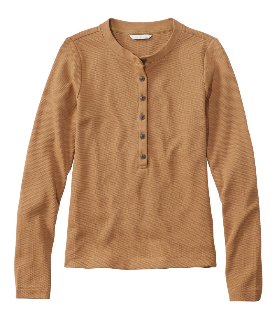 Long-Sleeve Henley Shirt Women's Signature Premium Thermal Tops