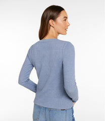 Long-Sleeve Henley Shirt Women's Signature Premium Thermal Tops