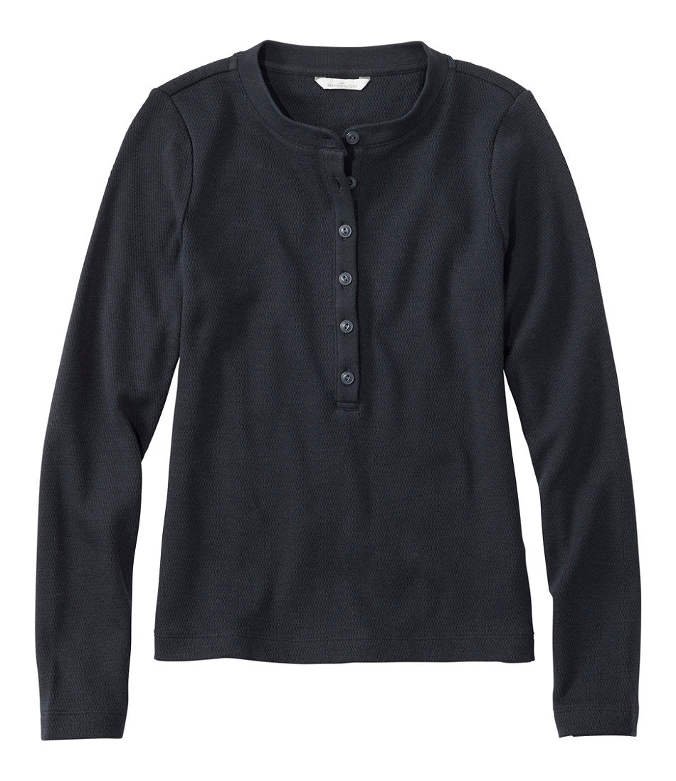 Long-Sleeve Henley Shirt Women's Signature Premium Thermal Tops