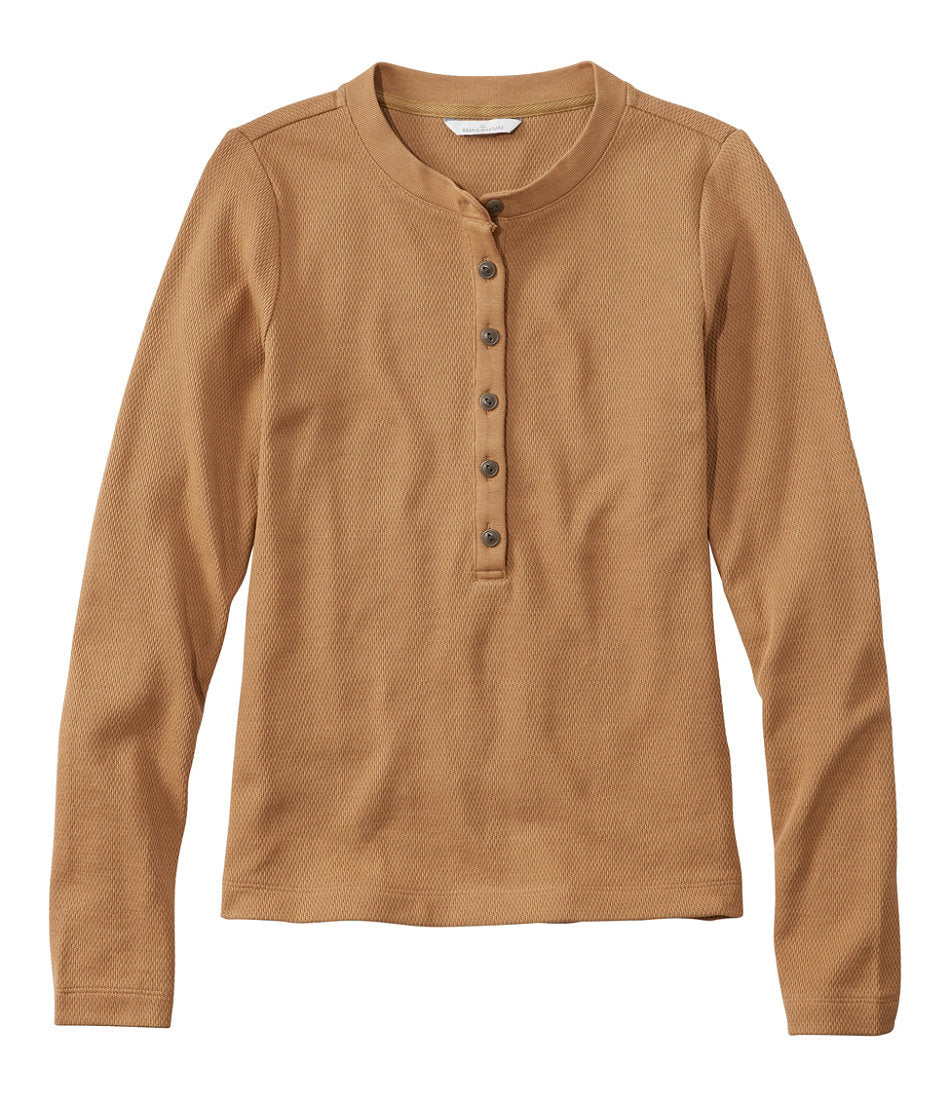 Long-Sleeve Henley Shirt Women's Signature Premium Thermal Tops