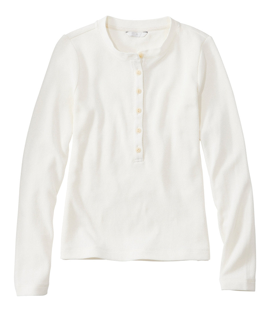 Long-Sleeve Henley Shirt Women's Signature Premium Thermal Tops