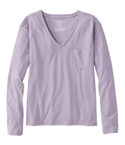 Women's Vista Camp V-Neck Pocket Tee, Long-Sleeve