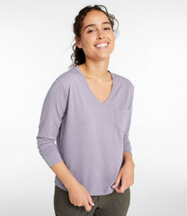 Long-Sleeve Women's Vista Camp V-Neck Pocket Tee