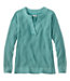 Women's Sunwashed Waffle Sweater Splitneck