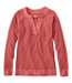 Women's Sunwashed Waffle Sweater Splitneck