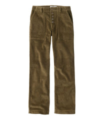 Mid-Rise Straight-Leg Women's Signature Utility Corduroy Pants