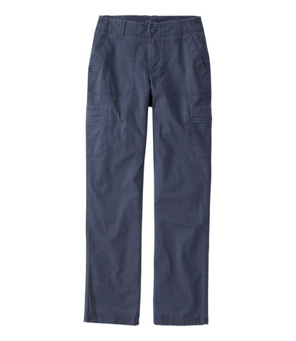 Women's 207 Vintage Cotton Canvas Pants, Mid-Rise Straight-Leg Cargo Lined