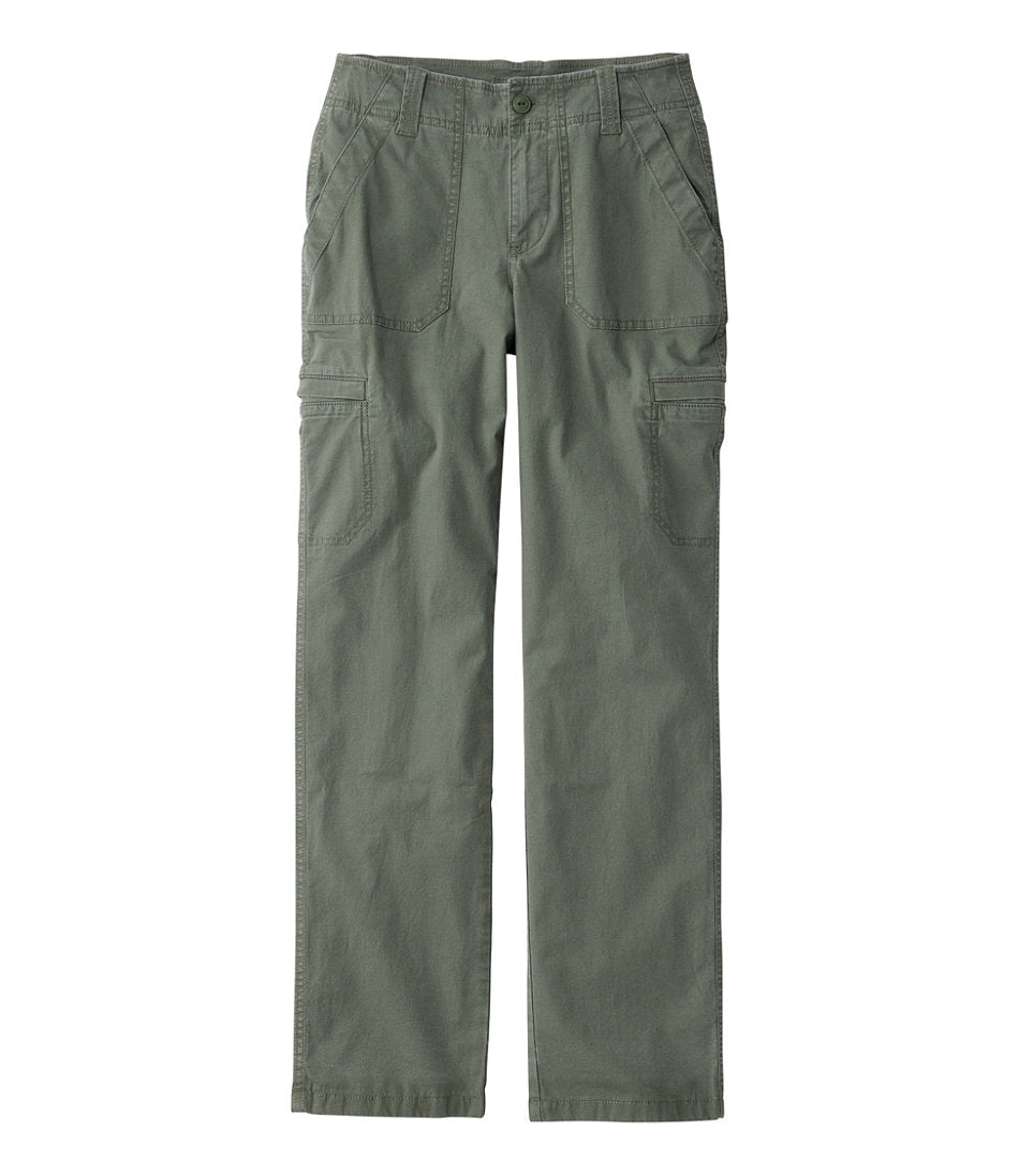 Mid-Rise Straight-Leg Cargo Lined Women's 207 Vintage Cotton Canvas Pants