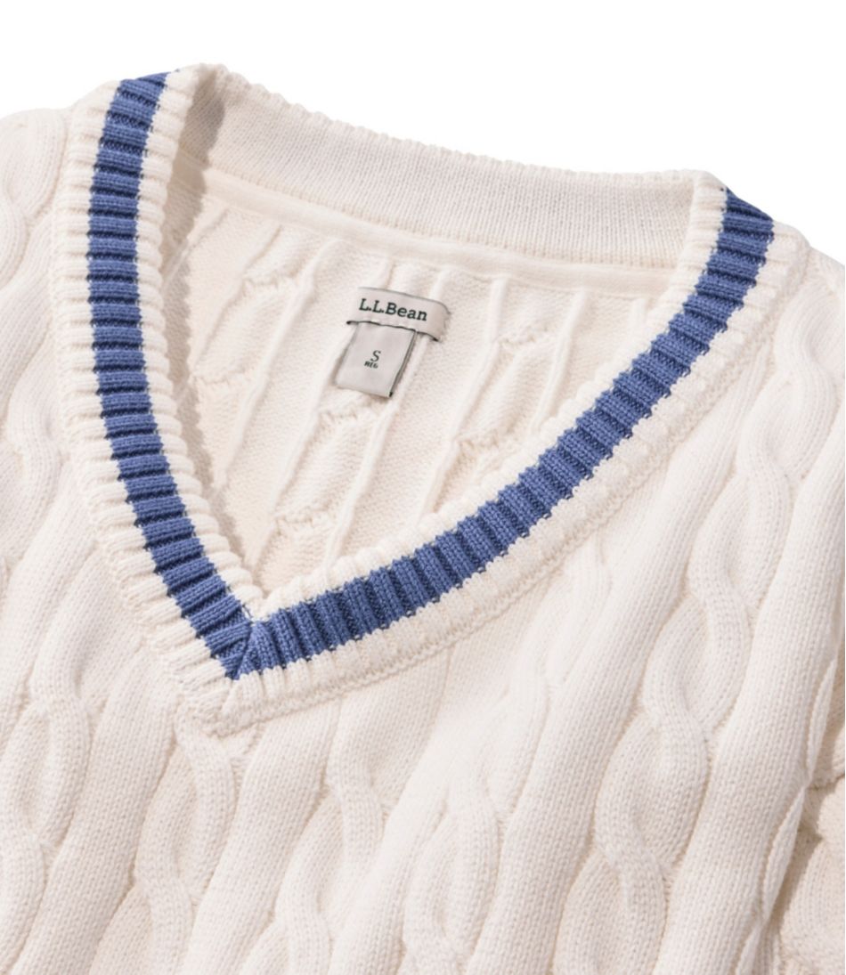 Cable V-Neck Women's The Original Double L® Sweater