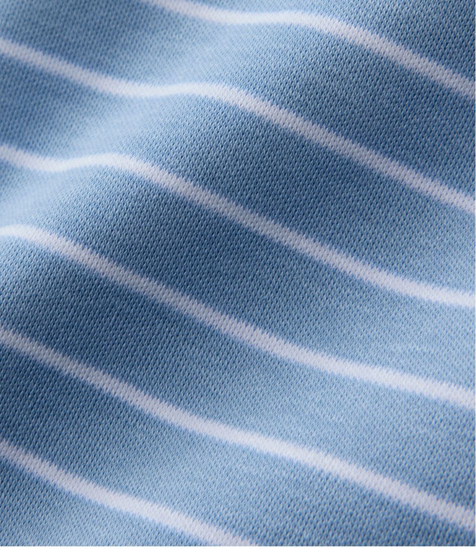 Women's Pima Cotton Tee Long-Sleeve Crewneck Cardigan Stripe