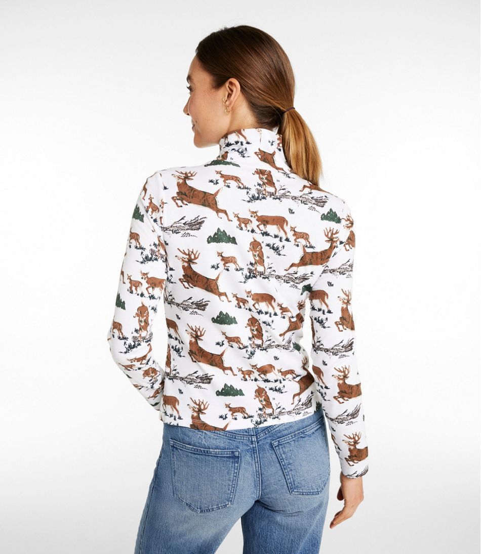 Women's Signature Lightweight Cotton Turtleneck Novelty