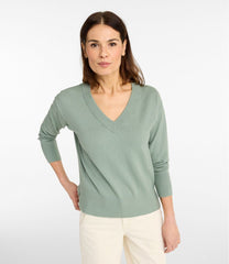 V-Neck Women's Cotton/Cashmere Sweater
