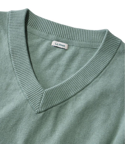 Women's Cotton/Cashmere Sweater, V-Neck