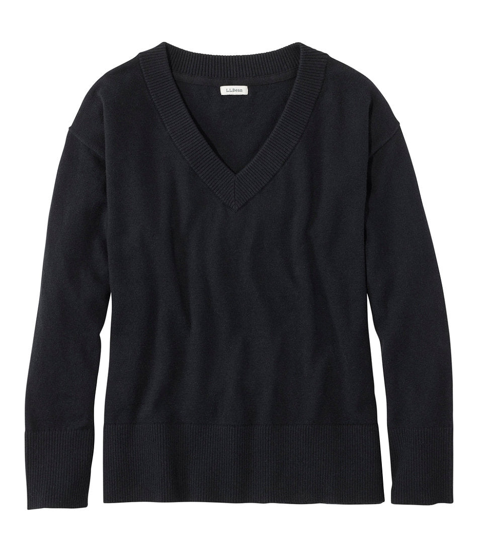 V-Neck Women's Cotton/Cashmere Sweater