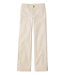 Women's Comfort Stretch Patch Pocket Pants Mid-Rise Wide Straight-Leg Chino
