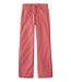 Women's Comfort Stretch Patch Pocket Pants Mid-Rise Wide Straight-Leg Chino