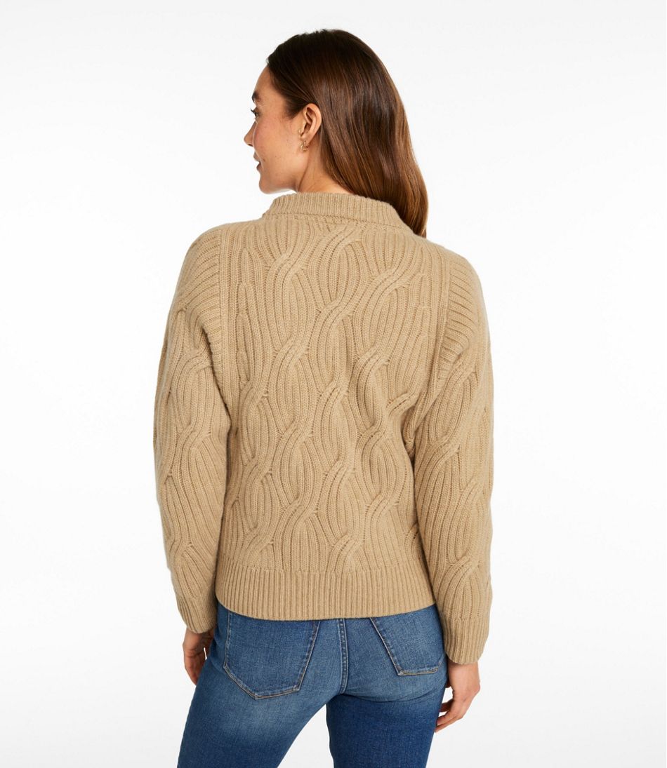 Crewneck Women's Signature Premium Cashmere Cable Sweater