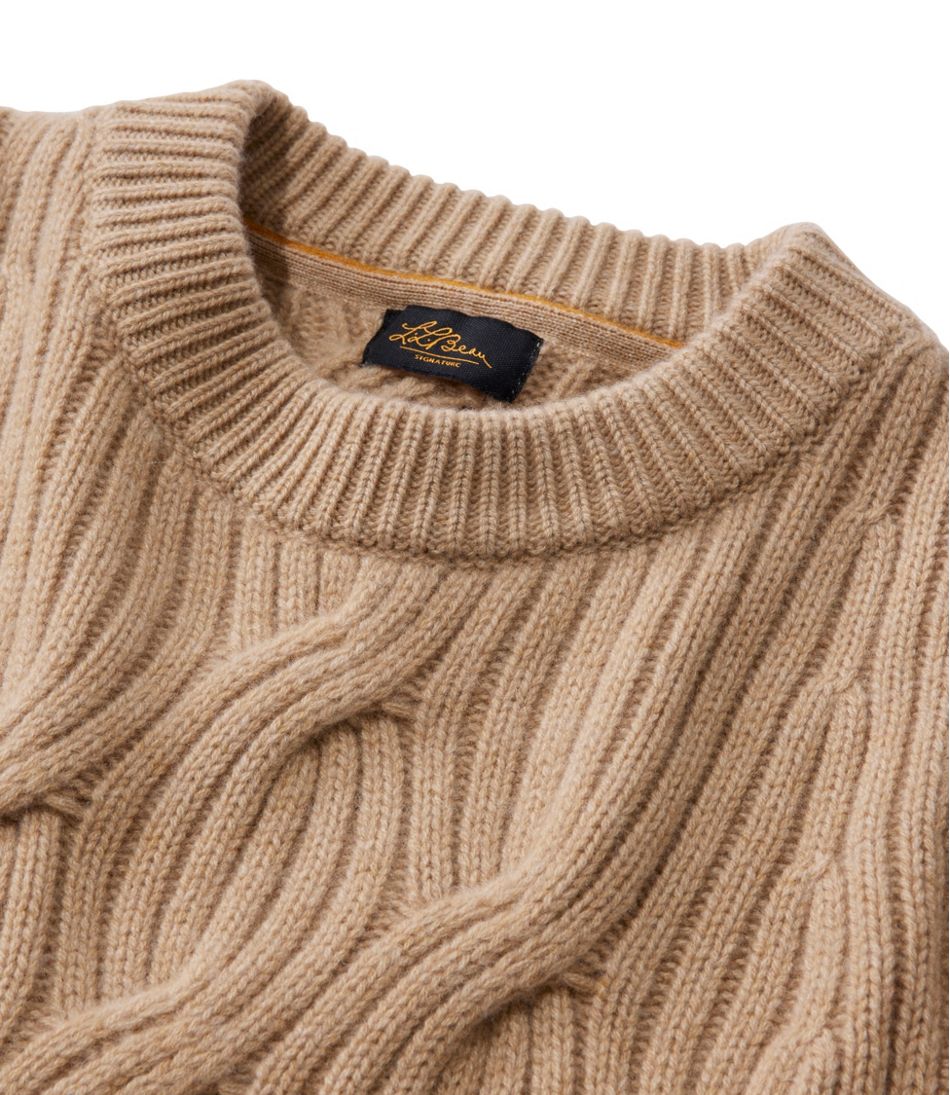 Crewneck Women's Signature Premium Cashmere Cable Sweater