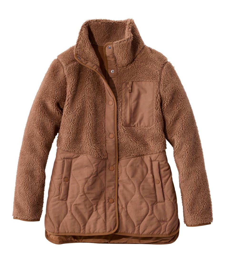 Women's Bean's Mixed Media Sherpa Fleece Jacket