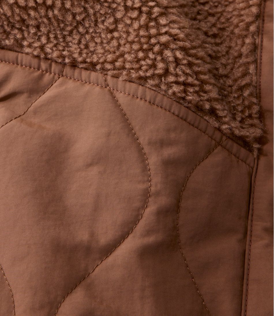 Women's Bean's Mixed Media Sherpa Fleece Jacket