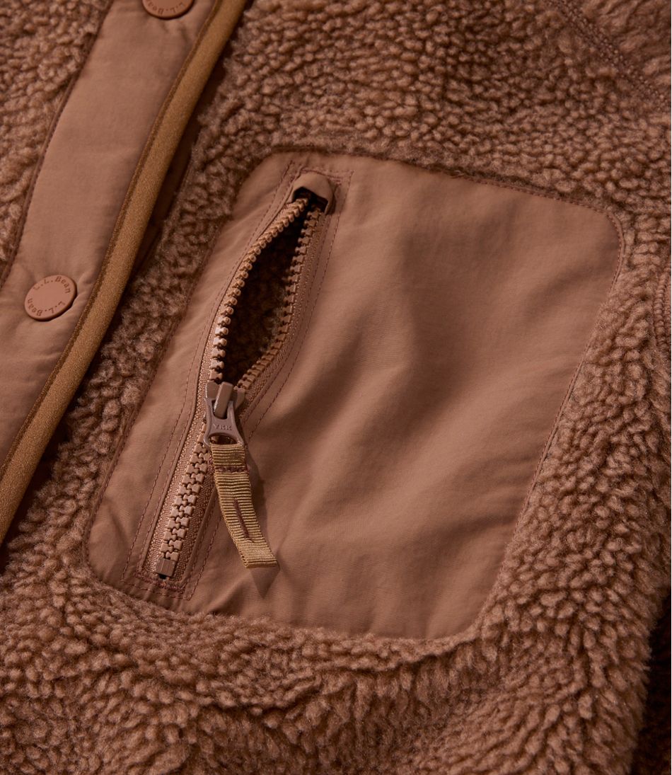 Women's Bean's Mixed Media Sherpa Fleece Jacket