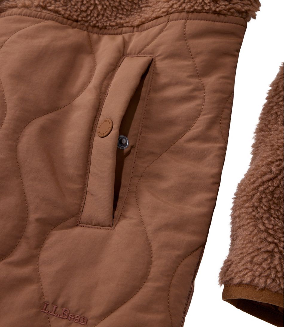 Women's Bean's Mixed Media Sherpa Fleece Jacket