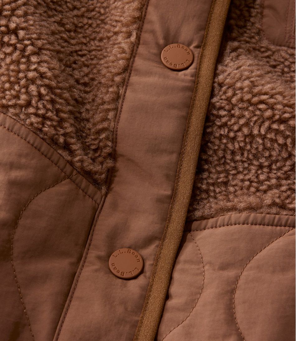 Women's Bean's Mixed Media Sherpa Fleece Jacket