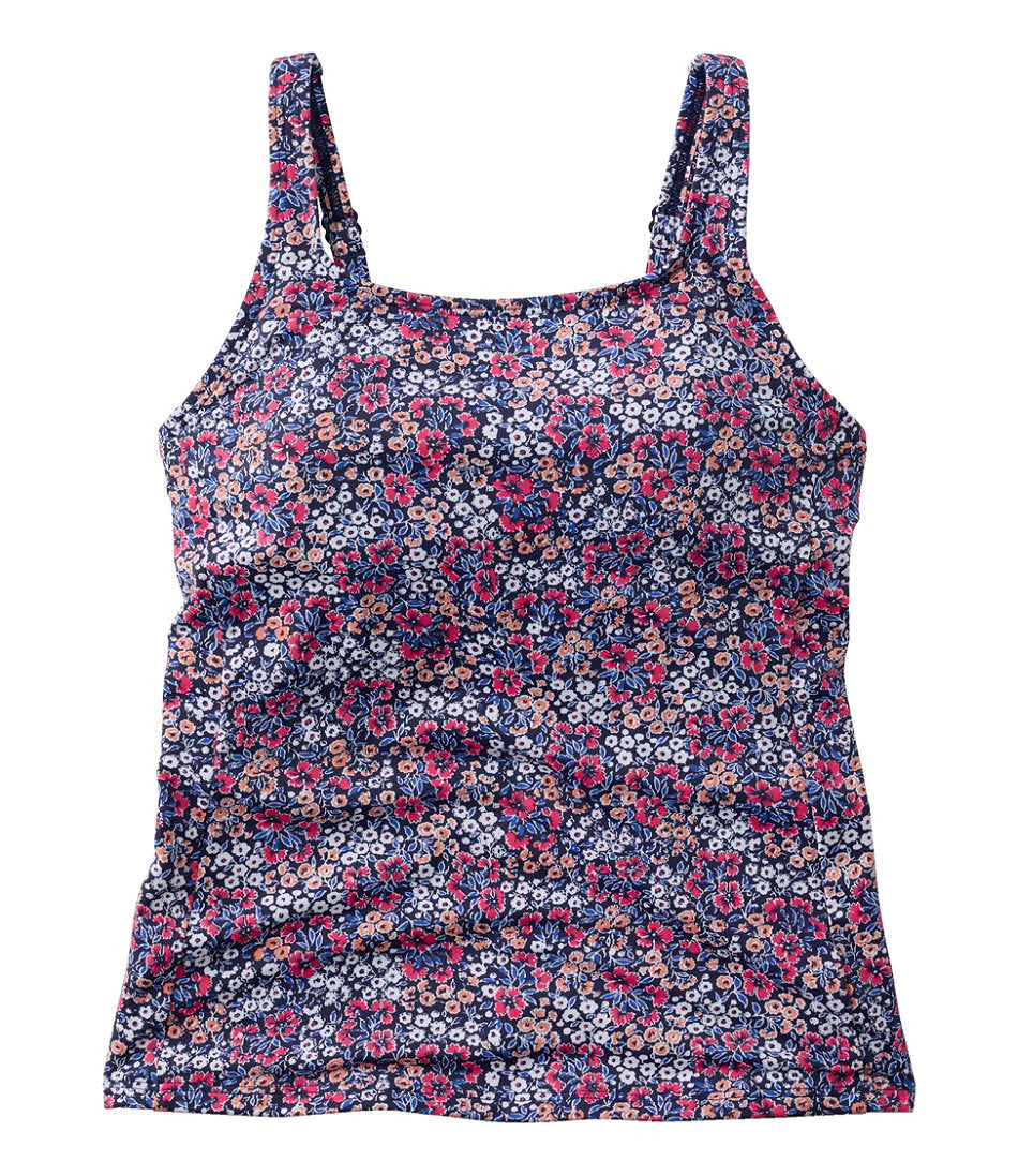 Women's L.L.Bean Coastal Essential Scoop Tankini Top Print