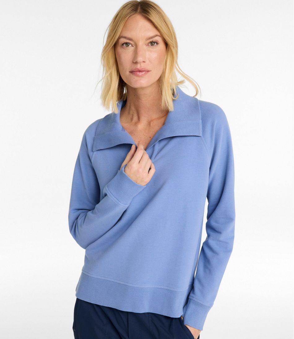 Women's Bean's Cozy Splitneck Pullover Sweatshirt
