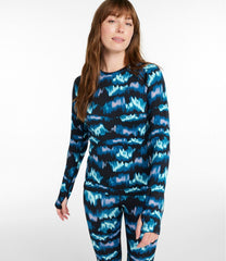 Women's L.L.Bean Heavyweight Base Layer Crew Top Print