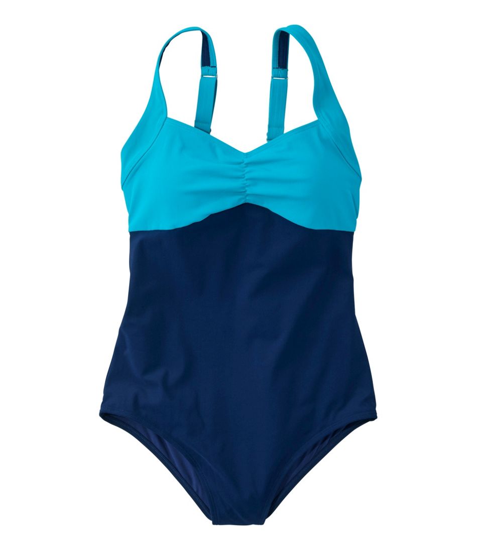 Colorblock Women's Shaping Sweetheart Tanksuit