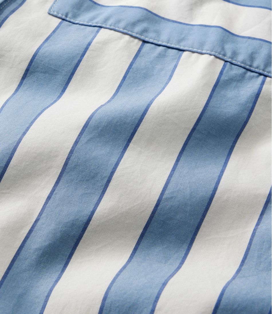 Women's Signature Premium Essential Poplin Shirt Long-Sleeve Novelty Stripe