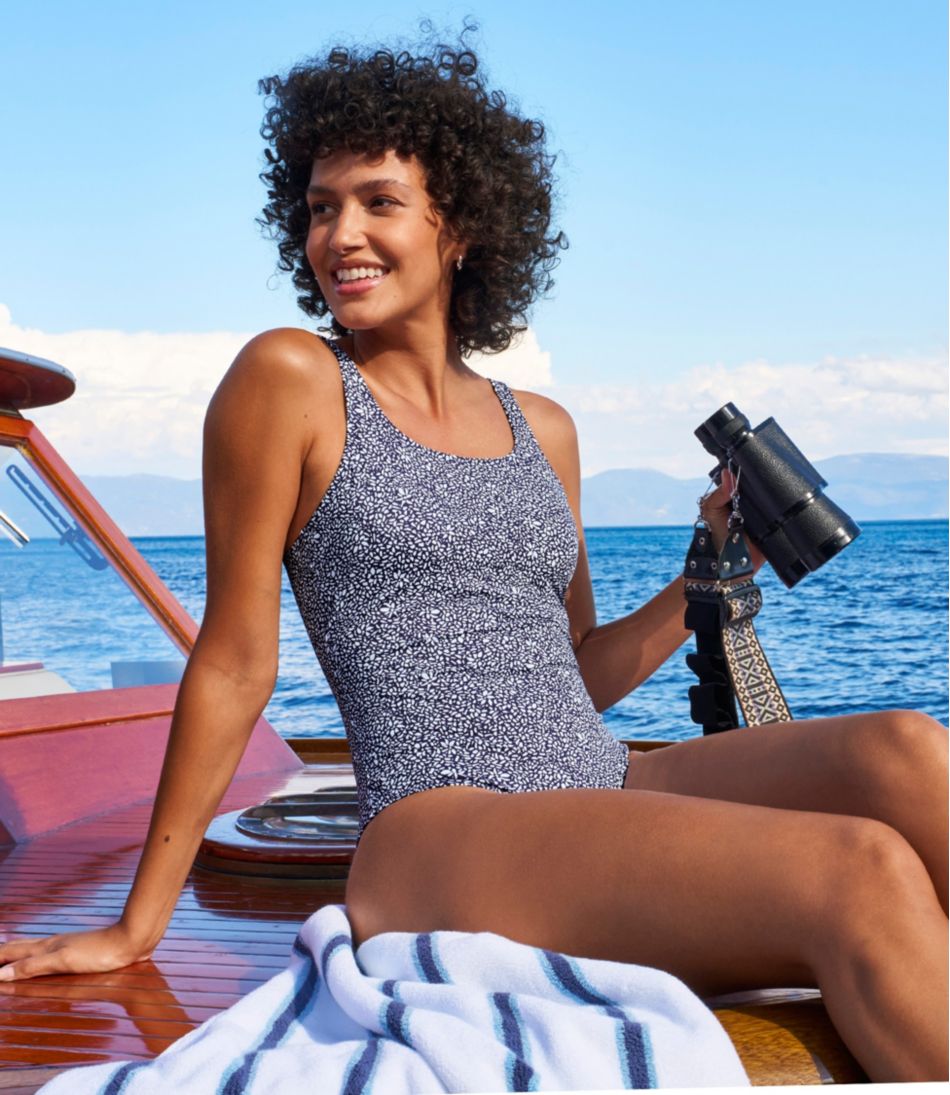 Print Women's L.L.Bean Coastal Essential Scoop Tanksuit