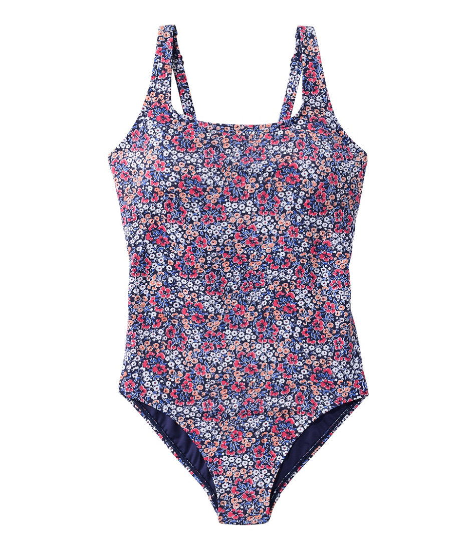 Women's L.L.Bean Coastal Essential Scoop Tanksuit Print