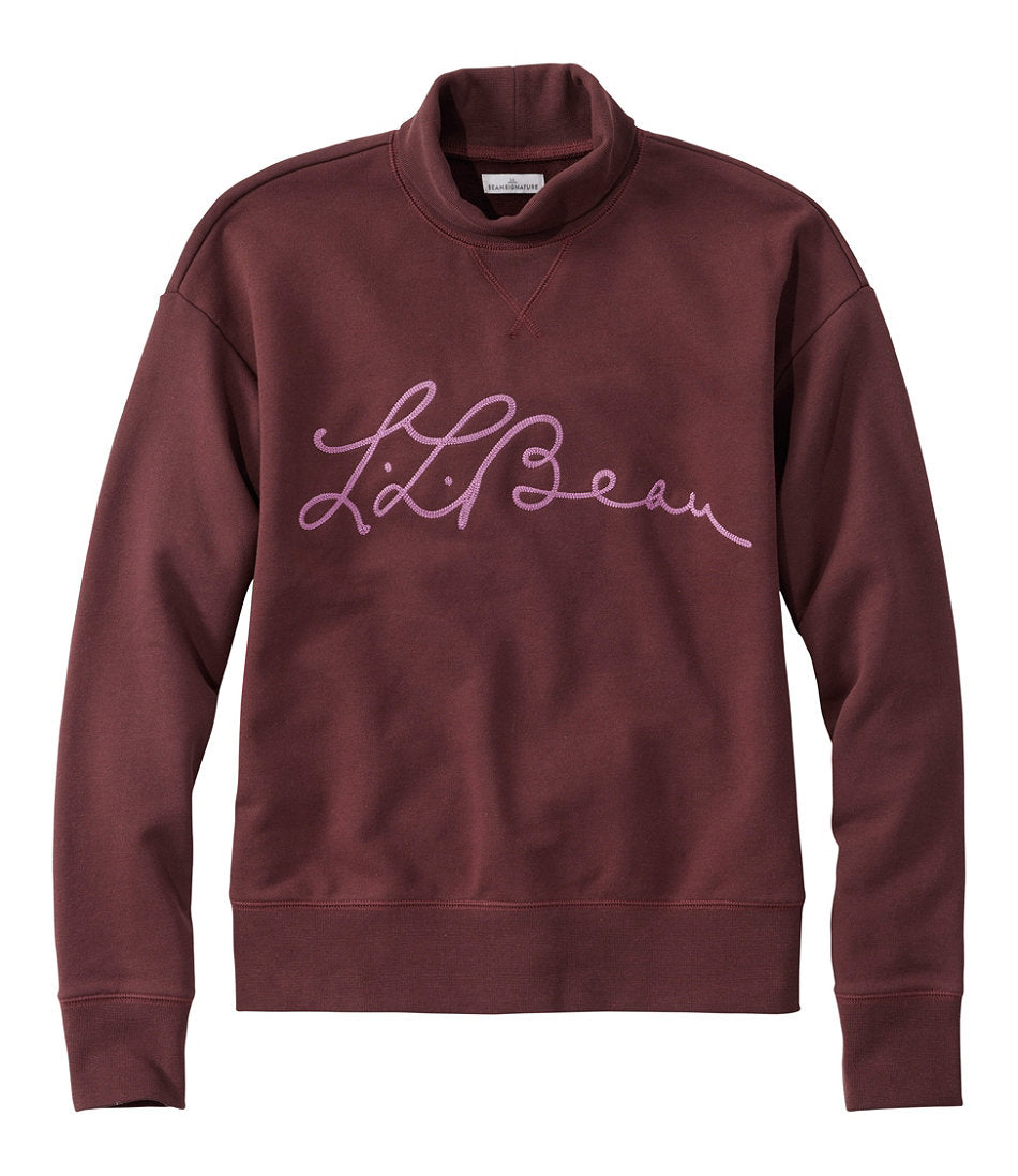 Mockneck Logo Signature Camp Sweatshirt
