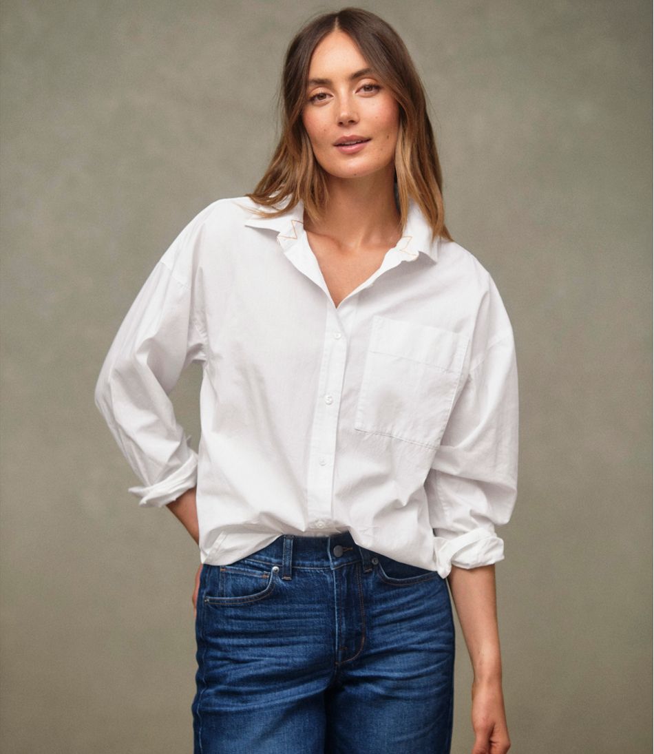Long-Sleeve Women's Signature Premium Essential Poplin Shirt