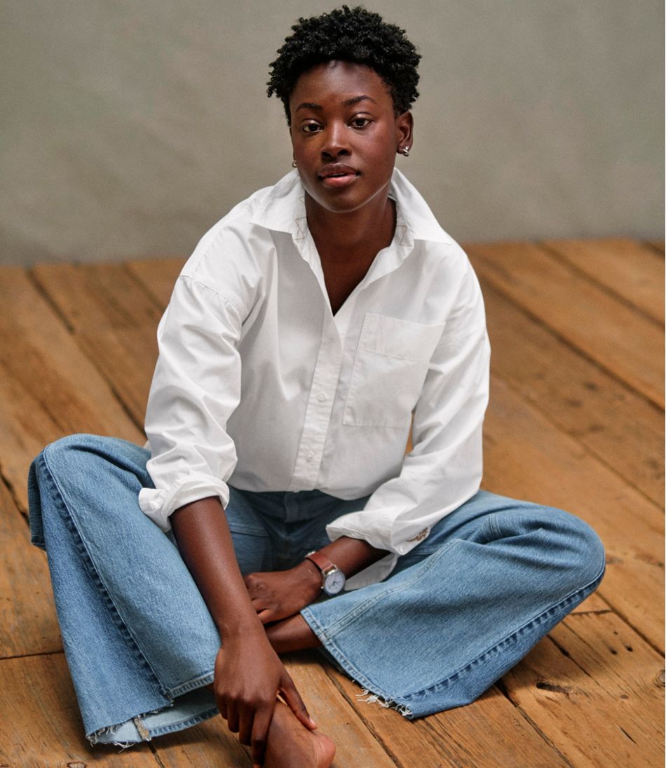 Long-Sleeve Women's Signature Premium Essential Poplin Shirt