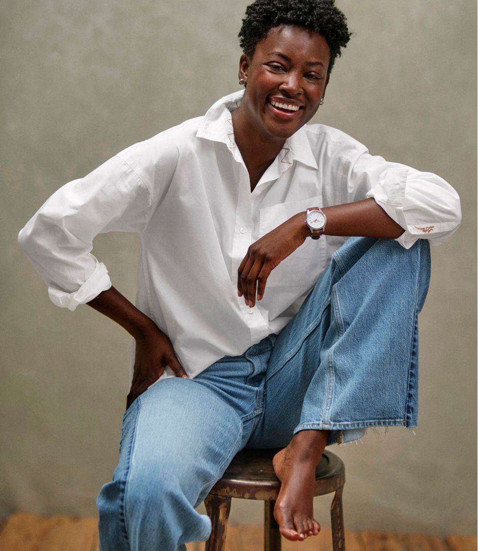 Long-Sleeve Women's Signature Premium Essential Poplin Shirt